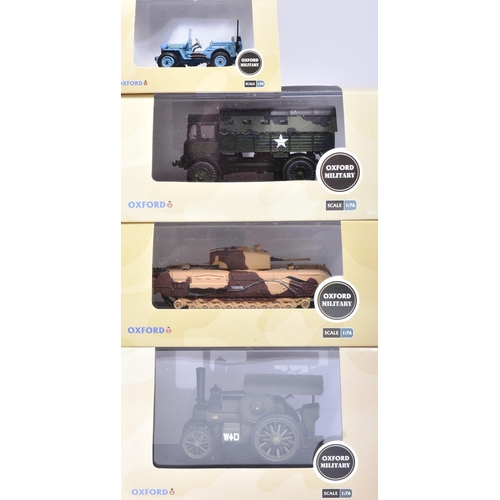 41 - Diecast - a collection of assorted Oxford made 1/76 scale Military diecast vehicles to include; Sher... 