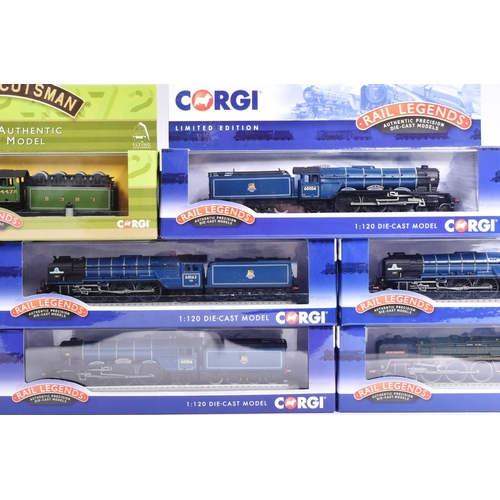 419 - Corgi Rail Legends - a collection of x8 Corgi ' Rail Legends ' 1/120 scale boxed diecast model railw... 