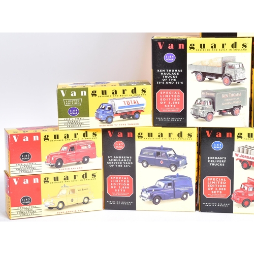 422 - Diecast - a collection of x12 Lledo made Vanguards 1/43 and 1/64 scale diecast models to include; Fo... 