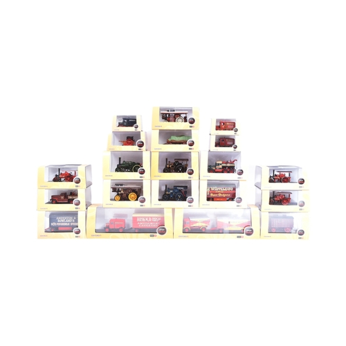 423 - Diecast - a collection of Oxford made 1/76 scale ' Showtime ' diecast models to include; AEC Matador... 