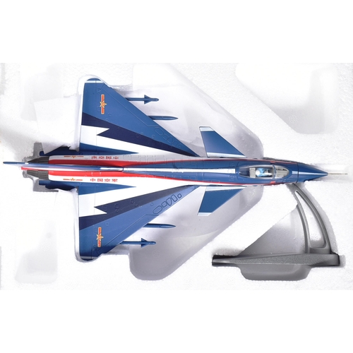 43 - Diecast - x3 Chinese Air Force interest models, comprising of Easy Model no. 37009 J-10 Vigorous Dra... 