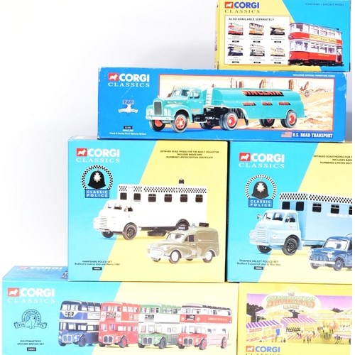 438 - Diecast - a collection of assorted Corgi diecast models to include; Routemasters around Britain, Sho... 