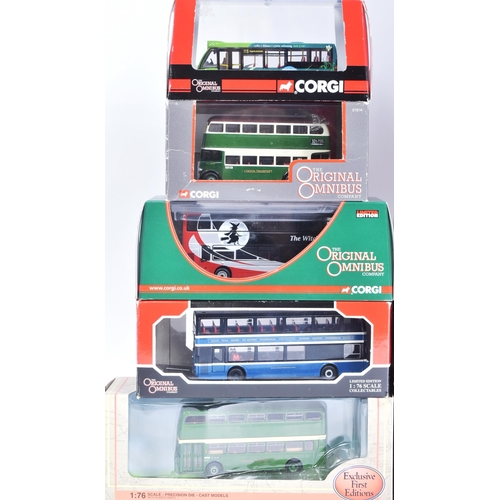 444 - Diecast - a collection of Corgi Original Omnibus and Gilbow EFE diecast model buses. Examples to inc... 