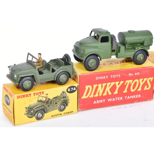 450 - Dinky Toys - Military - a collection of x8 original vintage Dinky Toys made boxed military / army di... 