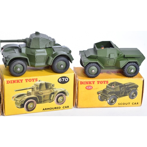 450 - Dinky Toys - Military - a collection of x8 original vintage Dinky Toys made boxed military / army di... 