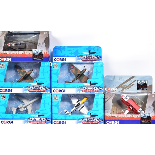 453 - Diecast - a collection of Corgi diecast models of Military and Aviation diecast models to include; F... 