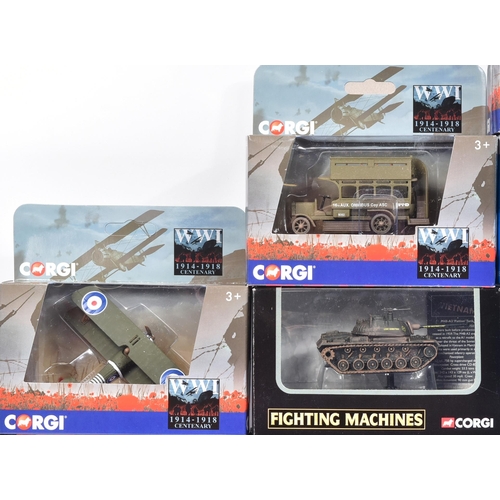 453 - Diecast - a collection of Corgi diecast models of Military and Aviation diecast models to include; F... 