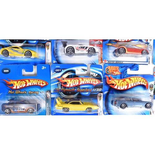 457 - Hot Wheels - Mattel - a collection of x25 assorted early 2000s Mattel made HotWheels carded diecast ... 