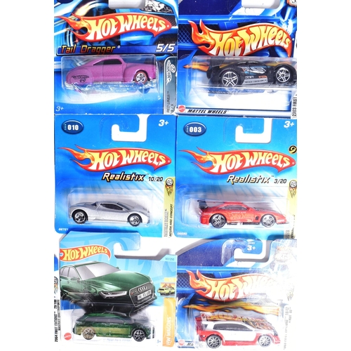 457 - Hot Wheels - Mattel - a collection of x25 assorted early 2000s Mattel made HotWheels carded diecast ... 