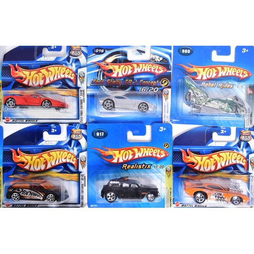 457 - Hot Wheels - Mattel - a collection of x25 assorted early 2000s Mattel made HotWheels carded diecast ... 