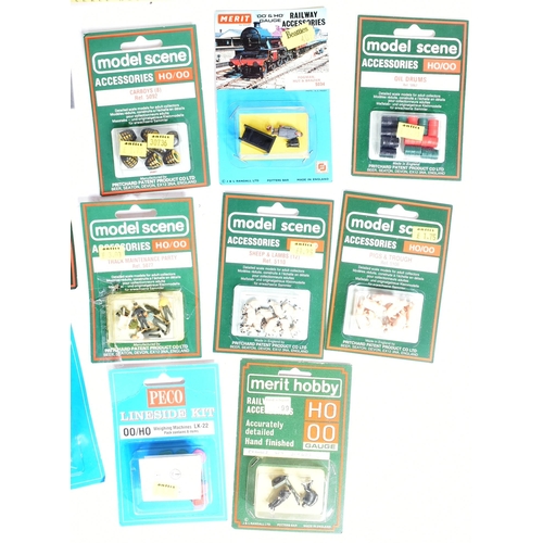 463 - Model Railway - a collection assorted OO gauge model railway trainset locomotive accessories compris... 