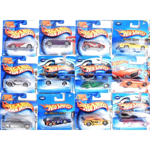 464 - Hot Wheels - Mattel - a collection of x25 assorted early 2000s Mattel made HotWheels carded diecast ... 