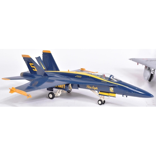 469 - Model kits - a collection of x3 built model kits of aircraft interest, comprising of; a Dassault Mir... 