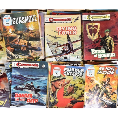 475 - Comic Books - a large collection of vintage Commando comics ' War Stories in Pictures '. Published b... 