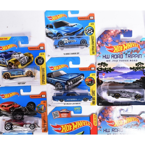 48 - Hot Wheels - Mattel - a collection of x25 assorted 2010s Mattel made HotWheels carded diecast models... 