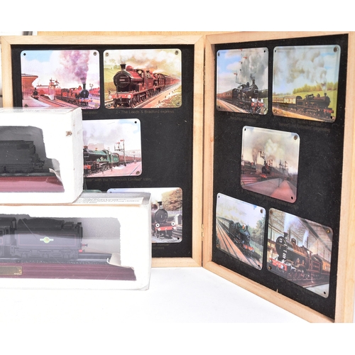 488 - Model Railway - a large collection of Atlas Edition OO gauge model railway diecast static locomotive... 