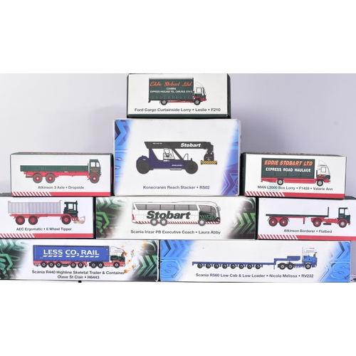 489 - Diecast - a collection of x15 assorted Atlas Edition Eddie Stobart boxed diecast haulage models to i... 