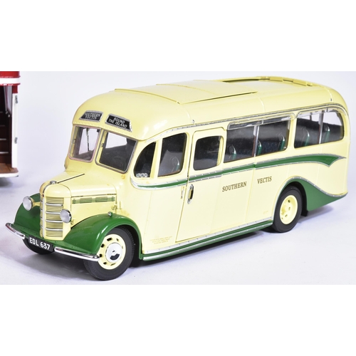 500 - Diecast - a collection of x3 Sunstar made 1/24 scale diecast models buses comprising; Bedford OB Sou... 