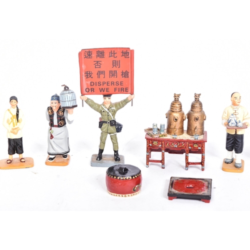 507 - King & Country - Streets Of Old Hong Kong - a collection of 1/30 (60mm) scale hand painted metal fig... 