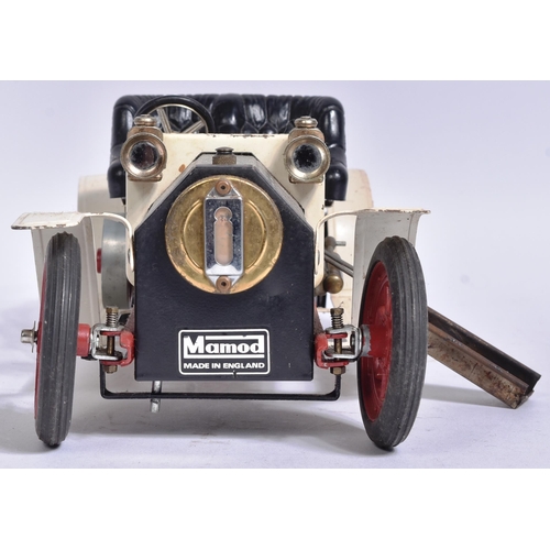 52 - Live Steam - an original vintage Mamod steam car model No. SA1 ' Cream Steam Roadster '. A solid fue... 