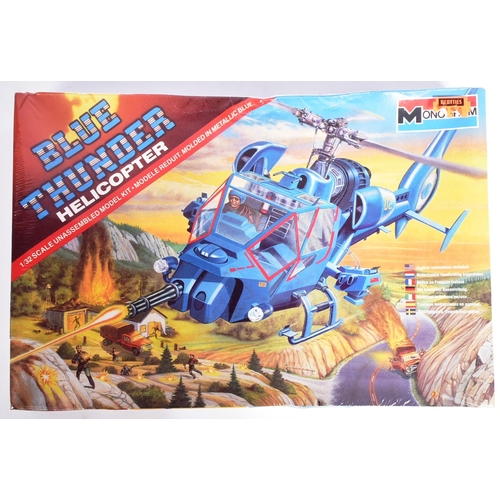 58 - Model Kits - x3 vintage plastic model kits comprising x2 factory sealed 1/32 scale Monogram made Blu... 