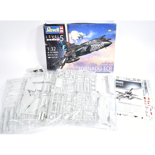 59 - Models - a collection of x3 Revell made 1/32 scale plastic model kits of military and aviation inter... 