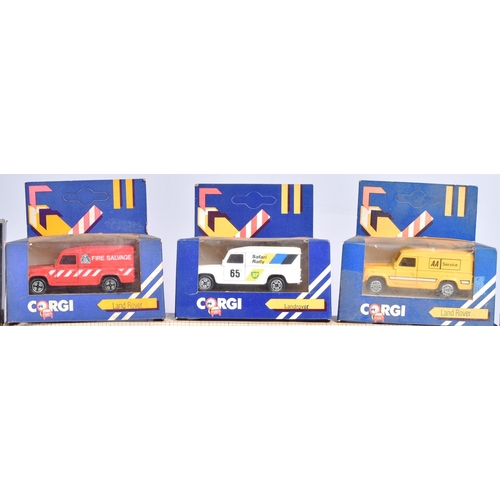 62 - Diecast - a collection of vintage Corgi diecast models to include; Corgitronics (x2 Police Land Rove... 