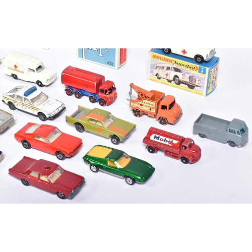 71 - Diecast - a collection of vintage diecast model cars, trucks and other vehicles along with x2 origin... 