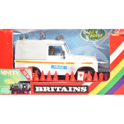 83 - Diecast - a collection of x3 vintage Britains diecast models comprising; 9782 Military Land Rover 95... 