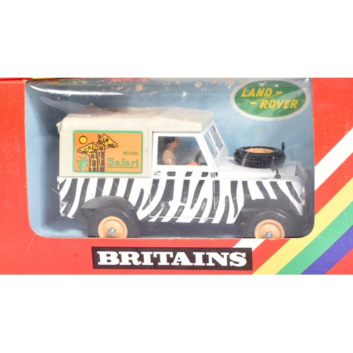 83 - Diecast - a collection of x3 vintage Britains diecast models comprising; 9782 Military Land Rover 95... 