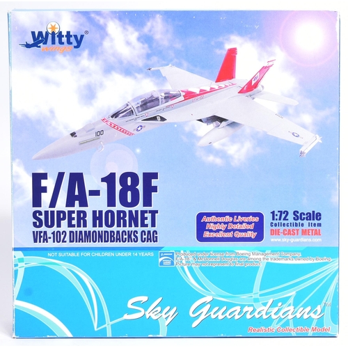 89 - Diecast - X2 Witty Wings 1/72 scale metal aircraft models, comprising of a duplicate of the F/A-18F ... 