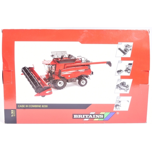 93 - Diecast - an original Britains made 1/32 scale diecast model No. 42884 Case IH Combine 8230. The mod... 