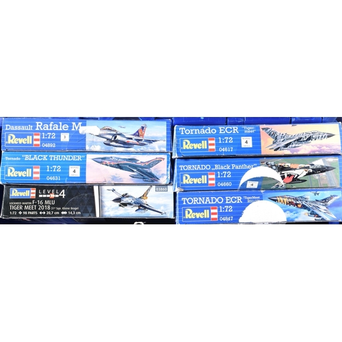 96 - Model kits - a collection of x15 Revell 1/72 scale aircraft model kits, to include: no. 03844 F-16D ... 