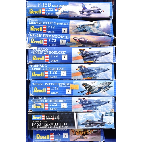 96 - Model kits - a collection of x15 Revell 1/72 scale aircraft model kits, to include: no. 03844 F-16D ... 