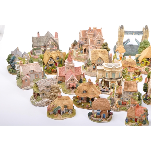 126 - A large collection of vintage 20th century unboxed 'Lilliput Lane' cottage figures to include; Tower... 