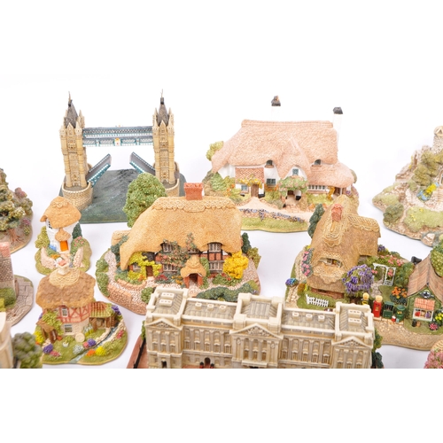 126 - A large collection of vintage 20th century unboxed 'Lilliput Lane' cottage figures to include; Tower... 