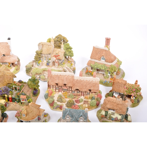 126 - A large collection of vintage 20th century unboxed 'Lilliput Lane' cottage figures to include; Tower... 