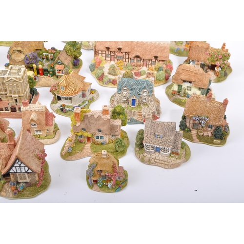 126 - A large collection of vintage 20th century unboxed 'Lilliput Lane' cottage figures to include; Tower... 