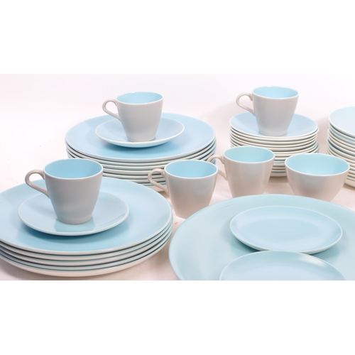 152 - Poole Pottery - Twintone  - Dove Grey and Sky Blue (colour code - C104). An extensive vintage mid 20... 