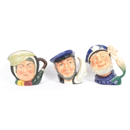 178 - Royal Doulton - A collection of large 20th century royal Doulton Toby and character jugs to include ... 