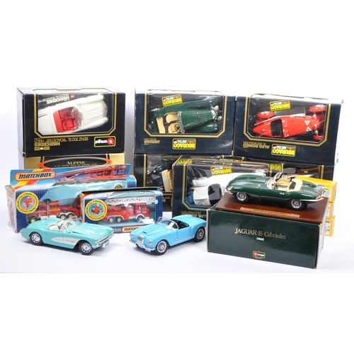 190 - A large collection of vintage 20th century diecast car / van / transport vehicle models. Comprising ... 