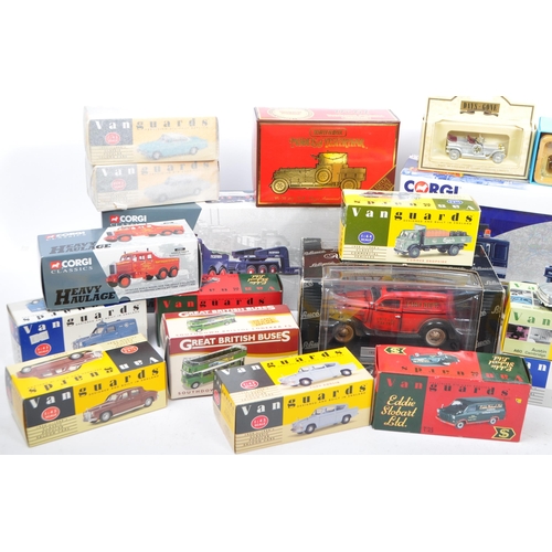 191 - A large collection of vintage 20th century diecast car / van transport vehicle models. Comprising of... 