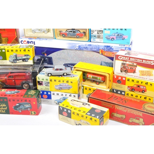 191 - A large collection of vintage 20th century diecast car / van transport vehicle models. Comprising of... 