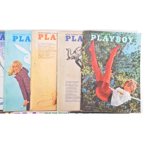 196 - Playboy - American men's lifestyle magazine - A collection of fifteen mid 20th century circa 1960s -... 