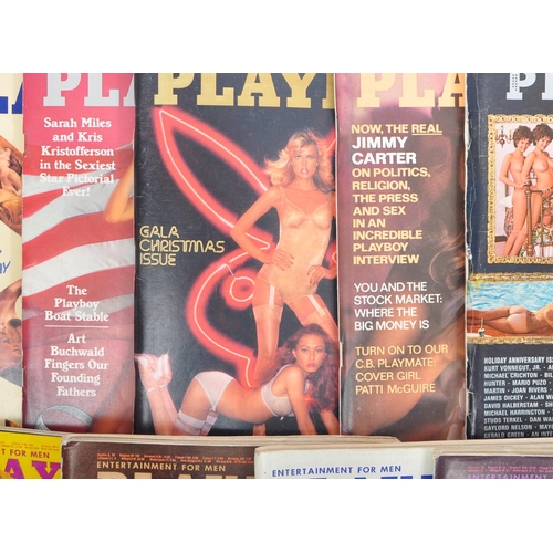 197 - Playboy - American men's lifestyle magazine - A collection of fifteen mid 20th century circa 1970s -... 