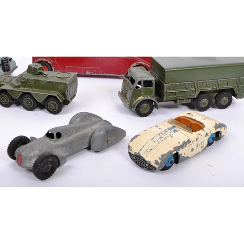 200 - A collection of 1950's Dinky Supertoys diecast models. To include; Horse Box, 10 Ton Army Truck, Pul... 