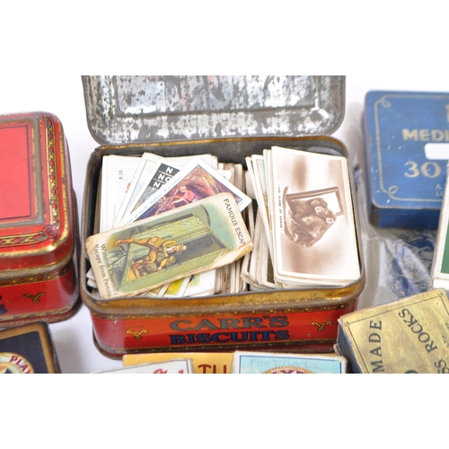 212 - A good collection of cigarette cards within leather case and set within cases, tins and albums. Sets... 