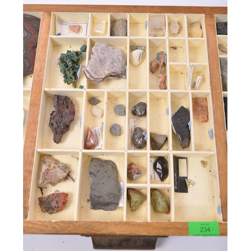 234 - Geology interest; Mineral, Fossil, Crystal & Rock Specimens. The lot to include assorted mineral spe... 