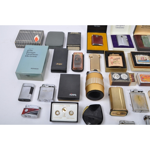 245 - A collection of mid 20th century and later cigarette table and handheld lighters. To include, Cheste... 