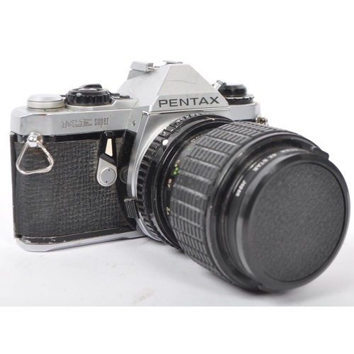 264 - A collection of vintage 20th century and later film cameras, lenses and accessories. Comprising of a... 